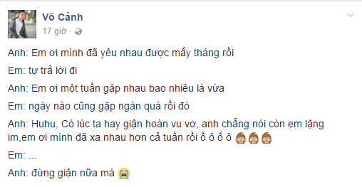 Angela Phuong Trinh phan ung la khi duoc Vo Canh to tinh